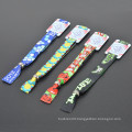 Hot sale polyester custom terry cloth wristband for festival